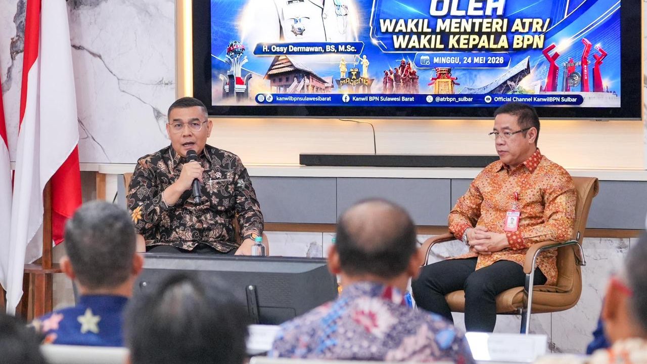 Sambangi Sulbar, Wamen Ossy Imbau GTRA Jadi Kunci Penyelesaian Konflik Pertanahan di Daerah