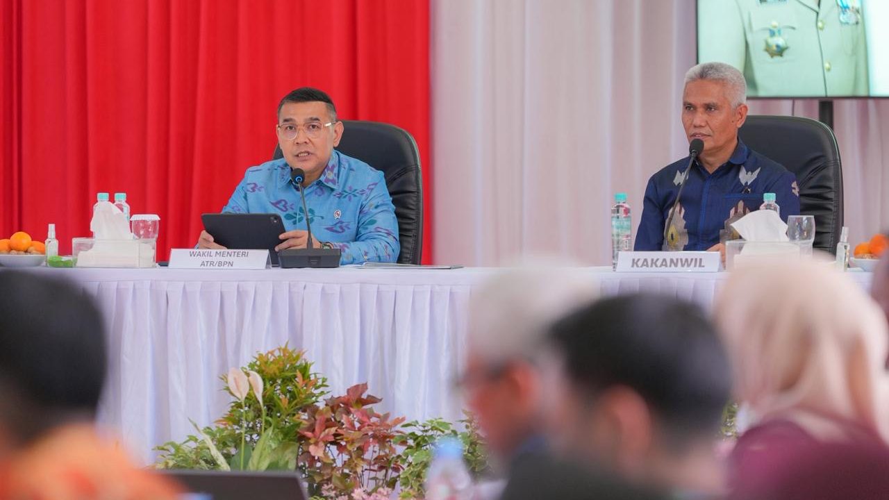 50% Bidang Tanah di Sulteng Sudah Bersertipikat, Wamen Ossy: Ini Menunjukkan Sulteng Terus Bertumbuh